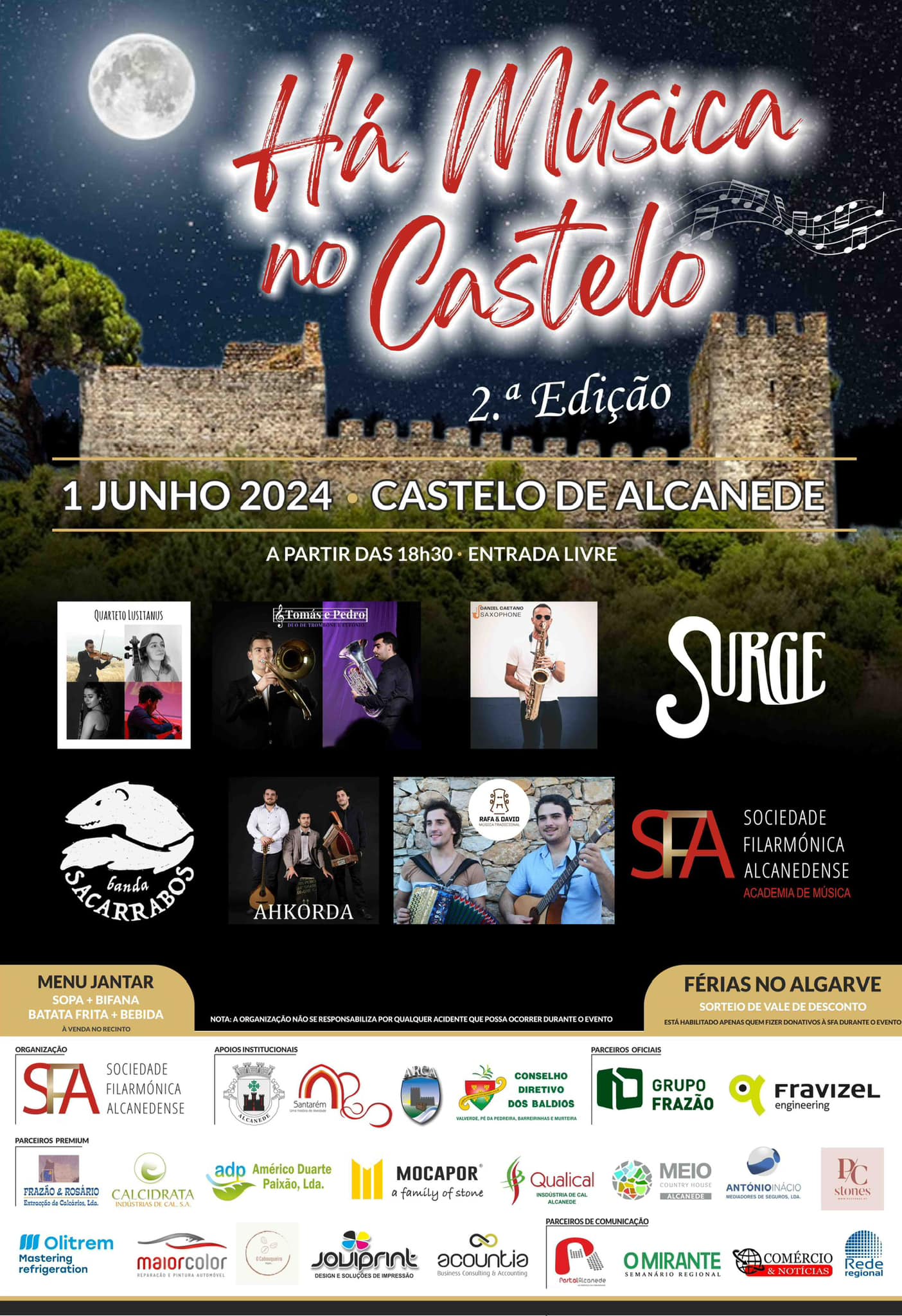 Cartaz Há Música no Castelo — 2.ª edição
